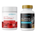 Juvenon BloodFlow-7 Nitric Oxid Supplement mit Nitrosigin + Alpha Gold Male