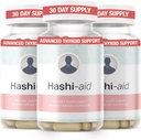 IBDassistTM Hashi Aid Thyroïde Support pour les femmes et les hommes - Supplément Thyroïde pour la maladie et l'hypothyroïdie de Hashimoto* - avec Ashwagandha, Sélénium, Zinc, Vitamines essentielles et plus - 30 Capsules (3 Pack)