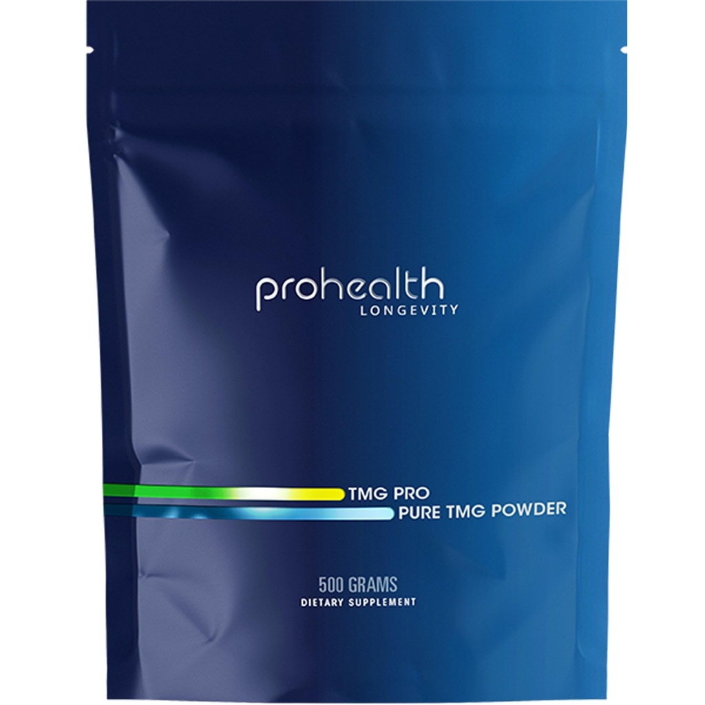 ProHealth Longevity TMG Pro 500 Grams Bulk Powder (Trimethylglycin - Betaine Anhydrous) - Methylierungsunterstützung