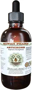Artichoke Alcohol-Free Liquid Extract, Organic Artichoke (Cynara scolymus) Getrocknetes Blatt Glycerit Hawaii Pharm Natural Herbal Supplement 4 oz