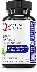 QNL Quantum Aloe Power - Bio Aloe Vera Kapseln - Verdauungsergänzungsmittel - Gut Health Supplement für Damen - Vegan Gut Supplement - 30 Pflanzen-Quelle Kapseln