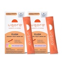 Flush Uqora - Tract urinaire* avec D-Mannose, Vitamine C, Vitamine B6, Potassium, Magnésium et Calcium - Sans gluten et végétalien - Saveur de citronnade rose - 20 Packets (2 Pack)
