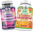 Gommies de baies aînées et vitamine naturelle C - Bundle