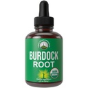 Prestazioni di picco USDA Organic Burdock Root Liquid Drops Supplemento. Vegan Estratto di tintura per le donne e gli uomini. Organic Burdock Root olio Herb. Zero Sugar, Gluten Integratori Gratis