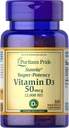Puritan Pride Sunvite Super Alta Potenza Vitamina D3 2000IU 100 Softgels