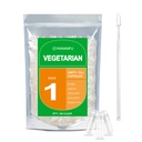 wananfu Taille 1 Capsules vides Végétarien (100 Compte) Bundle avec Micro Lab Spoon, Effacer Capsules Veggie Pill Taille 1 pour faire vos propres suppléments