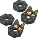 Wöchentliche Pille Organizer - (Pack von 4) 7-Tage Pille Container - Arthritis Freundliche Portable & kompakte Reise Fall Tägliche Kompartment Medizin Pillen Box für Ergänzungen, Medikamente, Vitamine und Fischöle