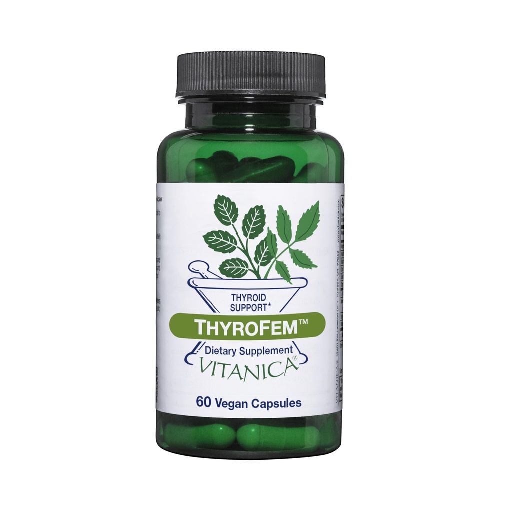Vitanica ThyroFem, Schilddrüsenstütze, Vegan, 60 Kapseln