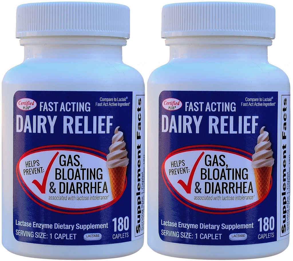 Lattasi rapida Lattasi 360 Caplets Generico Lactase Fast Act 9000 unità FCC per Caplet