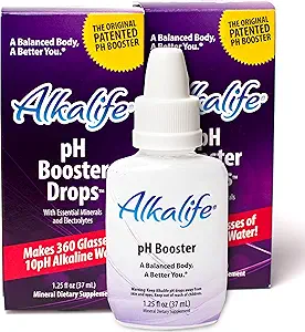 Alkalife Alkaline gouttes d'eau.Le premier booster de pH alcalisant breveté avec/minéraux et électrolytes.