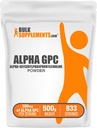 BulkSupplements.com Polvere alfa GPC - Supplementi colina, Alfa GPC 300mg - Senza glutine e senza glutine, 600mg per porzione, 500g (1.1 lbs) (Pack of 1)