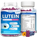 2 Pack Lutein Gummis, 12 in 1 Lutein und Zeaxanthin ergänzt Augen-Vitamine Gummis für Erwachsene, Augengesundheitsergänzung mit mehreren Vitaminen für die Förderung von Auge & Vision - 120 Gummis