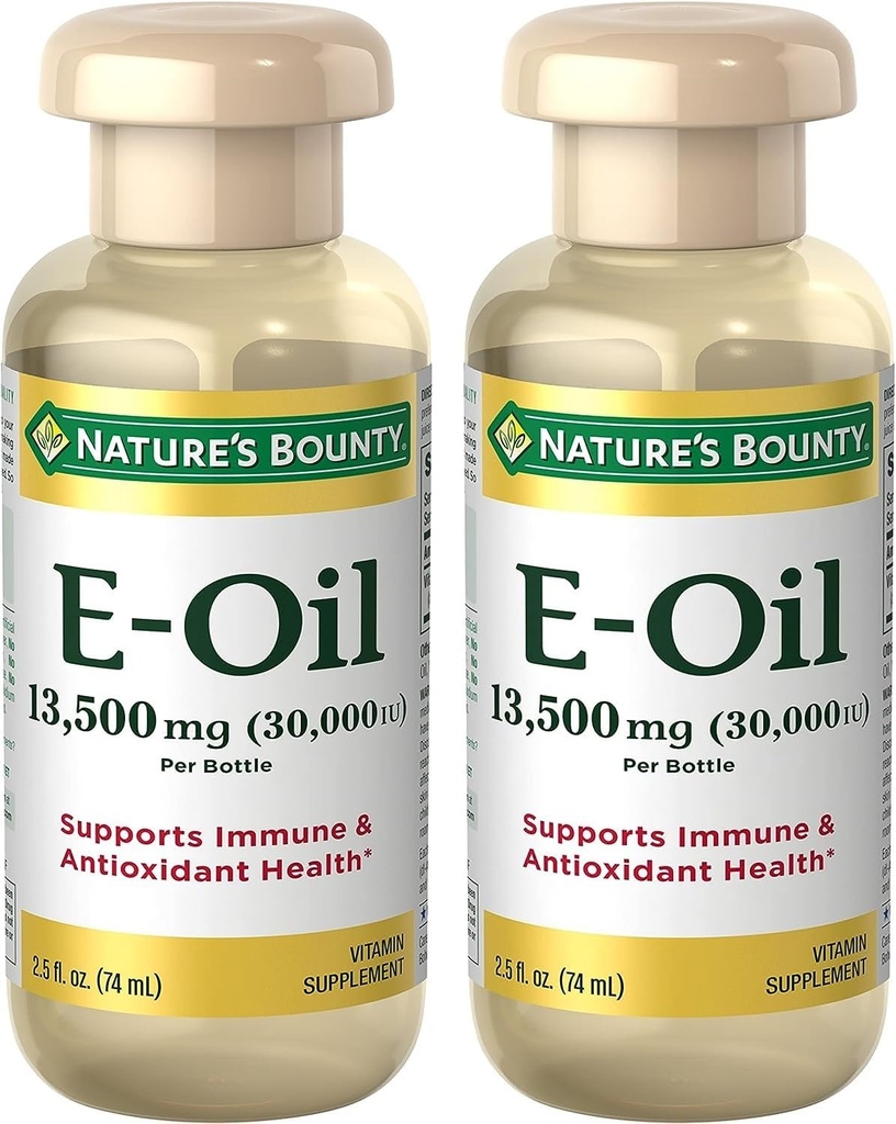 Nature's Bounty Vitamin E Oil, unterstützt Immun- & Antioxidans, 30.000IU Vitamin E, topisch oder oral, 2,5 fl Oz (Pack von 2)