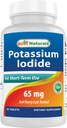 Best Naturals Kaliumjodid 65 mg - Nahrungsergänzung, 60 Tabletten (60 Count (Pack von 1)) (12)