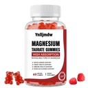 Magnesio Taurate Gummies con Magnesio Taurate, Magnesio Glycinate & Magnesio Citrato-per la salute del cuore, Muscoli Funzione, Mood Support-Vegetarian, Non-OGM