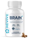 Revive MD Brain Integratori per Memoria & Focus, Cervello Plus - Stimolant Free Nootropic Supplemento per la Salute Cognitiva con Niacina, Vitamina B6 & B12, Acetyl-L-Carnitina HCL & Alpha-GPC- 150 Capsule