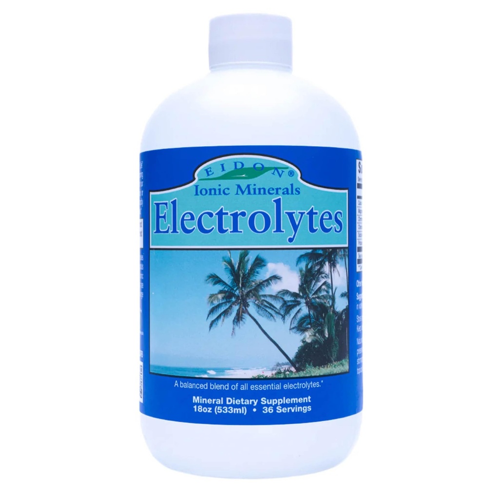 Électrolytes d'Eidon - gouttes d'électrolyte liquide, supplément minéral ionique à ajouter à l'eau, à la reconstitution et à l'équilibre Équilibre d'électrolyte, support d'hydratation, sans sucre sucré - 18 oz