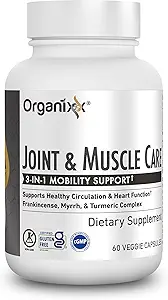 Integratore di curcuma organico, 3-in-1 Incenso, Salute e Mirra Joint Health & Joint Support Supplement Body Care Capsules, Supporta Gonfiore, Tensione, 60 capsule