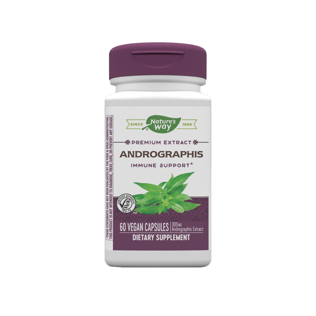 Nature's Way Premium Extract Andrographis, Immununterstützung*, 300 mg Andrographis Extrakt pro Portion, 60 Kapseln