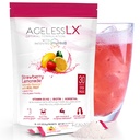 Supplemento di polvere AgelessLX per le donne - con HMB Collagen Enhancer Plus Vitamina D3 con K2, coda di cavallo e biotina per il muscolo magra e capelli più forti e unghie - 30 pacchetti di polvere Limonata di fragole