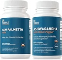 Dr. Tobias Saw Palmetto Supplemento e Ashwagandha Capsule, Sostenere la salute ormonale per le donne e gli uomini, Resilience & Balance Supplements, Non-OGM