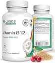 Kaubares Vitamin B-12 1000 Mcg | Unterstützt gesundes Gehirn Funktion & Speicher | Kirsch-Flavored B12 Methylcobalamin Ergänzung für Haare, Haut und Nägel - 100 Tabletten