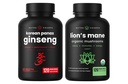 NutraChamps Korean Ginseng Kapseln und Lions Mane Kapseln 2 Pack Bundle