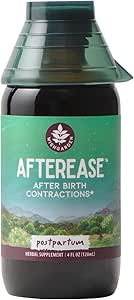 WishGarden Kräuter AfterEase for After Birth Contractions - All-Natural Kräuterergänzung mit Cramp Bark & Black Haw Bark Beruhigt Afterbirth Contractions & Uterine Cramping, Postpartum Essentials, 4oz