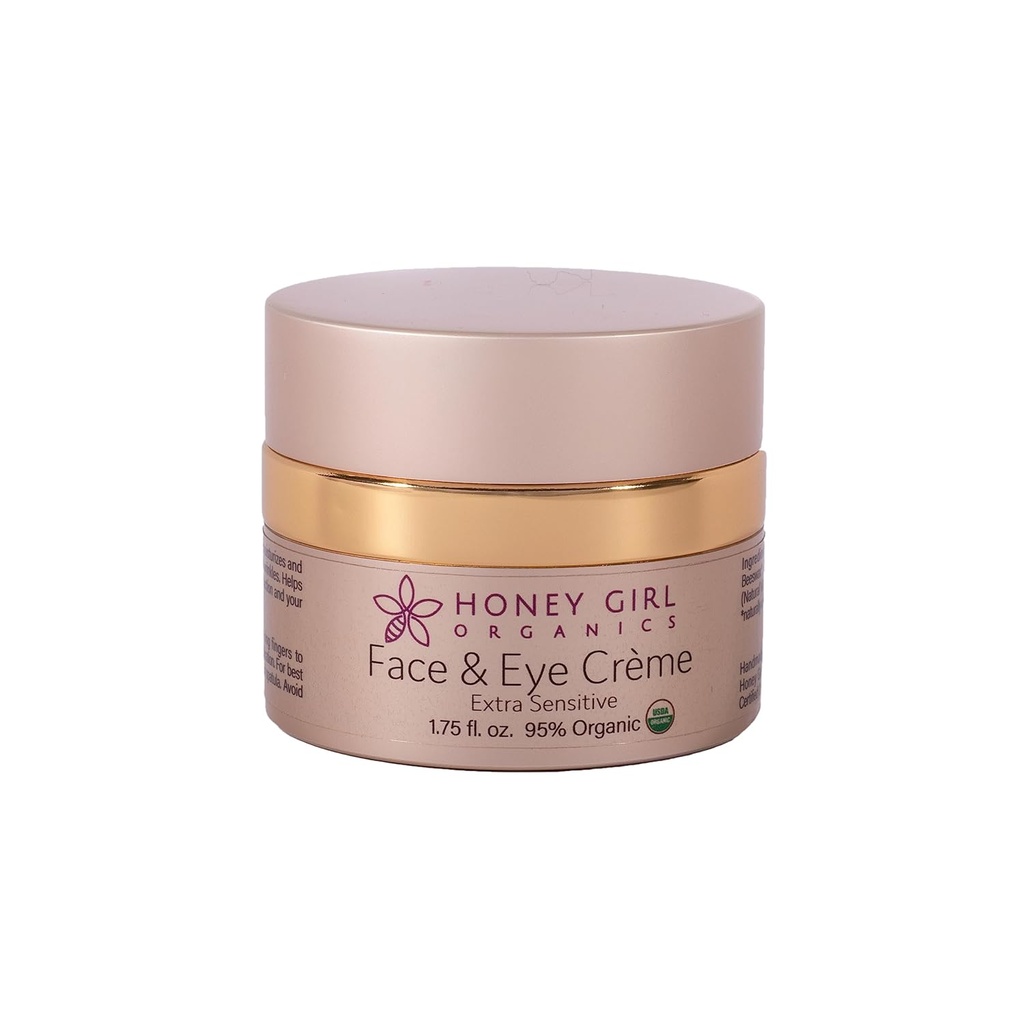Honey Girl Organics Extra Sensitive Gesichts- und Augencreme, 1.75 Fluid Ounce