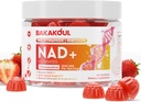 NAD Gummies, NAD Ergänzung - Liposomal Nicotinamid Riboside, Resveratrol, Quercetin, NAD Nicotinamid Riboside Resveratrol 900mg, NAD+ Beilage für Herren und Frauen, 60 Gummies 1 Pack