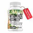 Vitamine D3 5000 UI Supplément 125 mcg Gels doux Spécialement pour compléments d'estomac sensibles avec huile d'olive biologique Meilleur supplément de vitamine D3 pour les femmes et les hommes fabriqués aux États-Unis