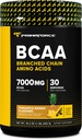 Primaforce BCAA poudre (Pineapple Mango) (30 portions) - 7000MG 2:1 BCAA, boisson de récupération après l'entraînement avec acides aminés et sel réel pour les hommes et les femmes