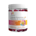Probiotici Gummies con Prebiotici e Mirtillo, Estratto concentrato per la salute del tratto urinario, Supporta l'equilibrio della microflora vaginale per un tratto femminile sano, 60 Conte