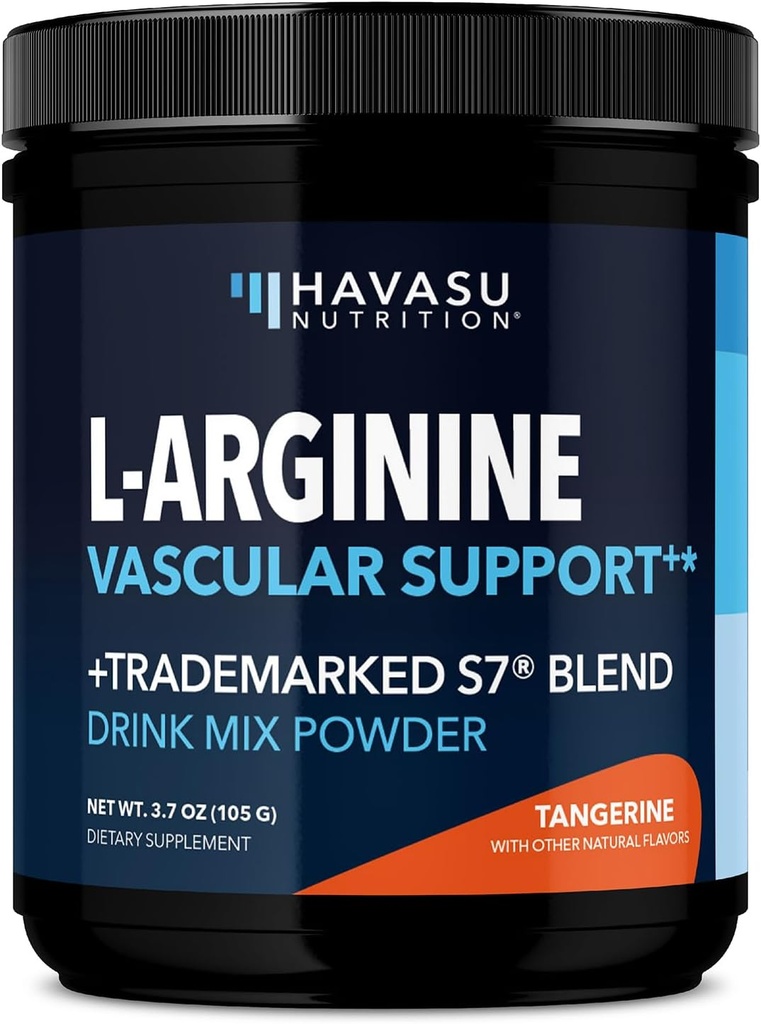 L-Arginin-Pulver - Nitric Oxid Supplement für Männer und Frauen mit L-Citrulline und Rübenwurzel - Pre and Post Workout Unterstützung für Ausdauer und Erholung - Tangerine Flavor, 1 Monat Versorgung (30 Scoops)