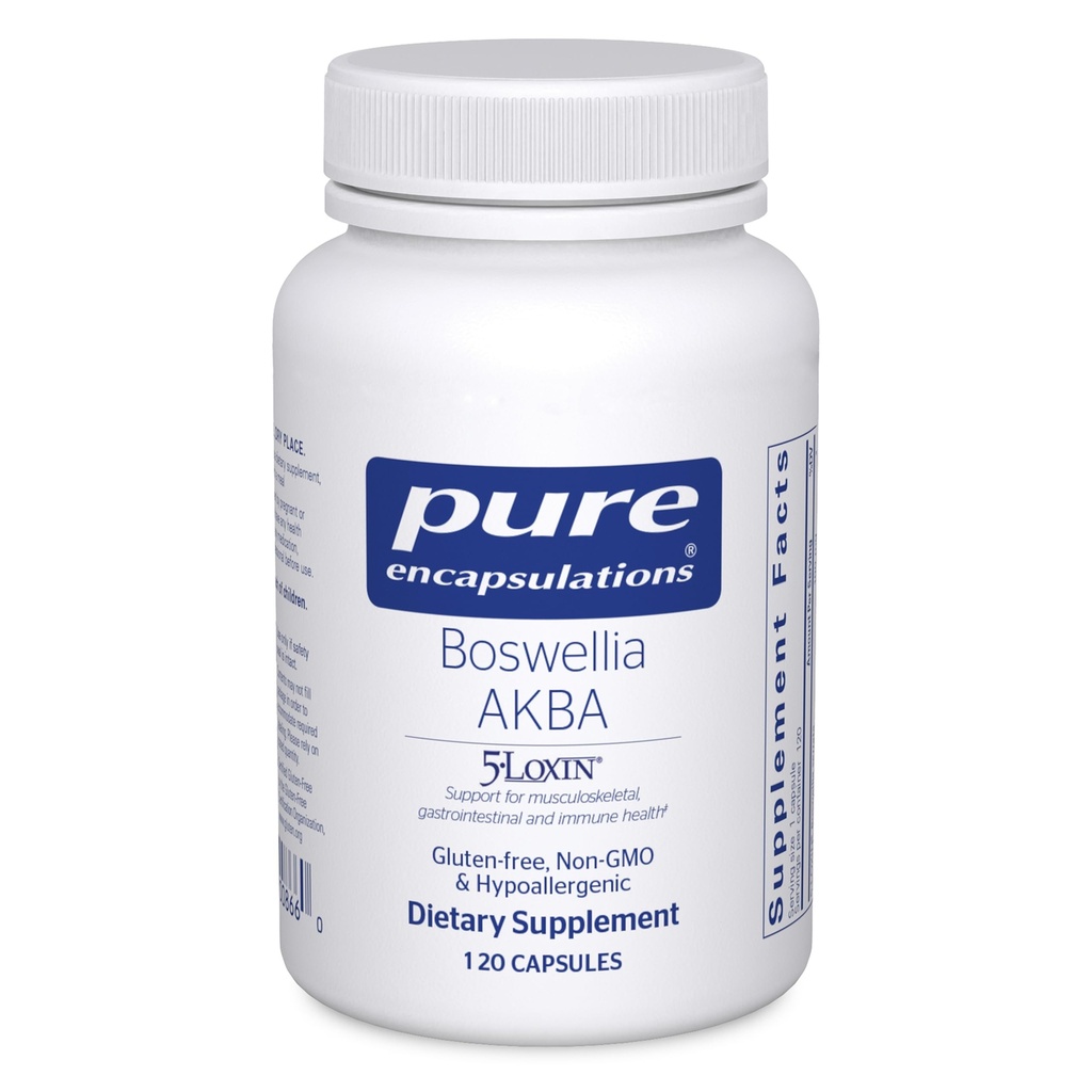 Boswellia AKBA - Supporta la salute comune, il colon, il sistema immunitario, il tratto gastrointestinale e la salute delle cellule* - con l'estratto di Boswellia 5-LOXIN - Vegan & Non-GMO - 120 capsule