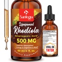 57,000 MG Liposomal Active Rhodiola Rosea Supplemento, Rhodiola Root Extract, Liquido per l'assorbimento elevato, Rhodiola Rosea Root Extract Tincture for Energy, Stress, Mood, Vegan, 60 ml