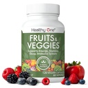 Healthy One Fruits & Veggies - 27 Balanced Whole Foods of Nature - Vitamins - Mineralien - Antioxidantien - Detox - Gemüse - Kale - Broccoli - Spinat - Beets - Himbeeren - Multivitamin - 60 Servieren