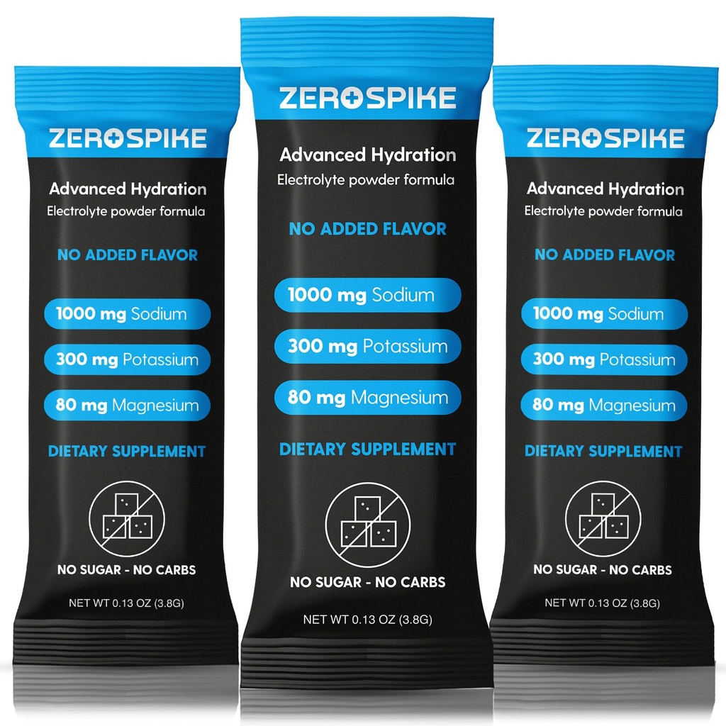 Keine Zucker Elektrolyte Pulver-Packets | Keto & Fasting Salts Trinken Mischung | Ergänzungen: Die Schlüssel Hydration Nährstoffe Fehlen aus gereinigtem Wasser | Sauber, Unflavored, Calorie Kostenlose | 30 Sticks