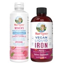 MaryRuth's Women's Multivitamin + Hair Growth Liposomal (Peach) & Iron Liquid (Berry) | Clean Label Project Verified® | Supplements für Schönheit, Immunität, & Gesamtgesundheit | Vegan, Non-GMO, Gluten-Free