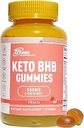 Real Cétones Céto BHB Gommies - Gommies Keto avec BHB Cétones Exogènes pour une meilleure performance Énergie Focus et Keto Diet Support - Keto Gommy sans sucre haute résistance - 30 portions (Peach)