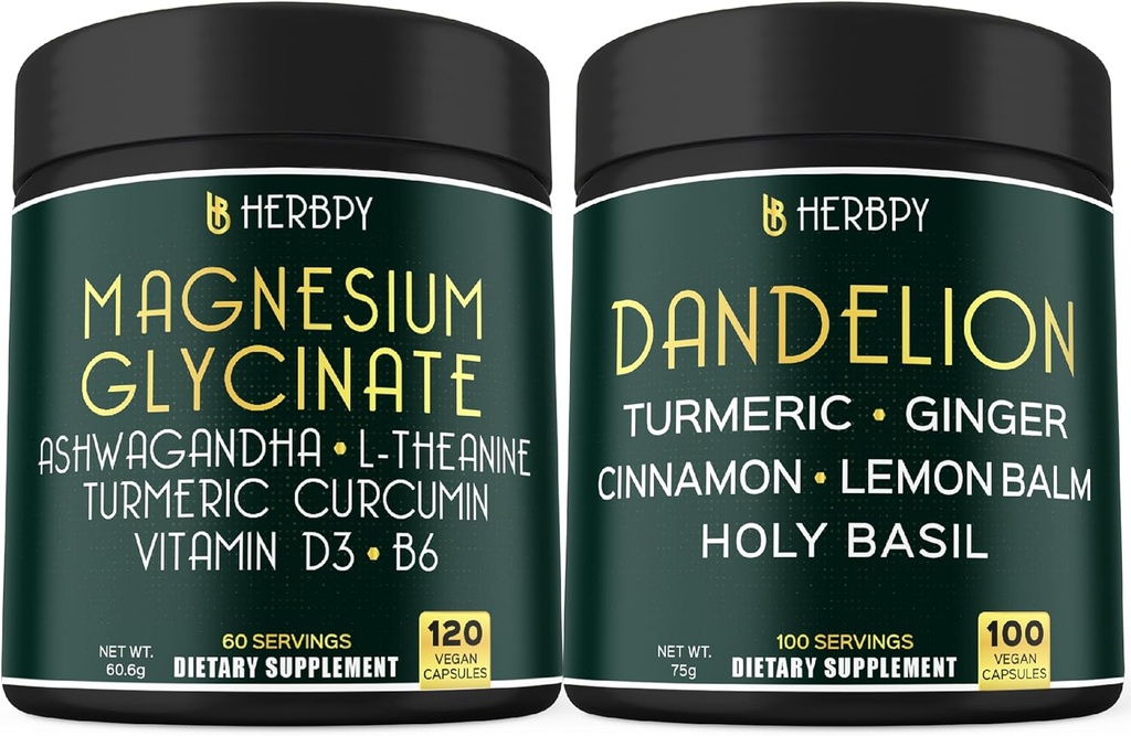Bundle 6in1 Magnesio Glycinate Supplemento & 6in1 Dandelion Supplemento