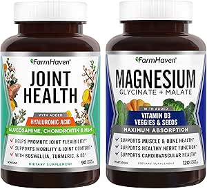 FarmHaven Magnesium Glycinate & Malate Complex e Glucosamine Chondroitin
