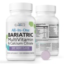 Bariatrico Scelta All-in-One Masticabile Bariatrico MultiVitamin con Ferro e Calcio Citrato, Molto Berry (120ct)