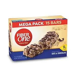 Fiber One Chewy Bar, Hafer und Schokolade, Fiber Bars Mega Pack, 1.4 Ounce (Pack von 30)