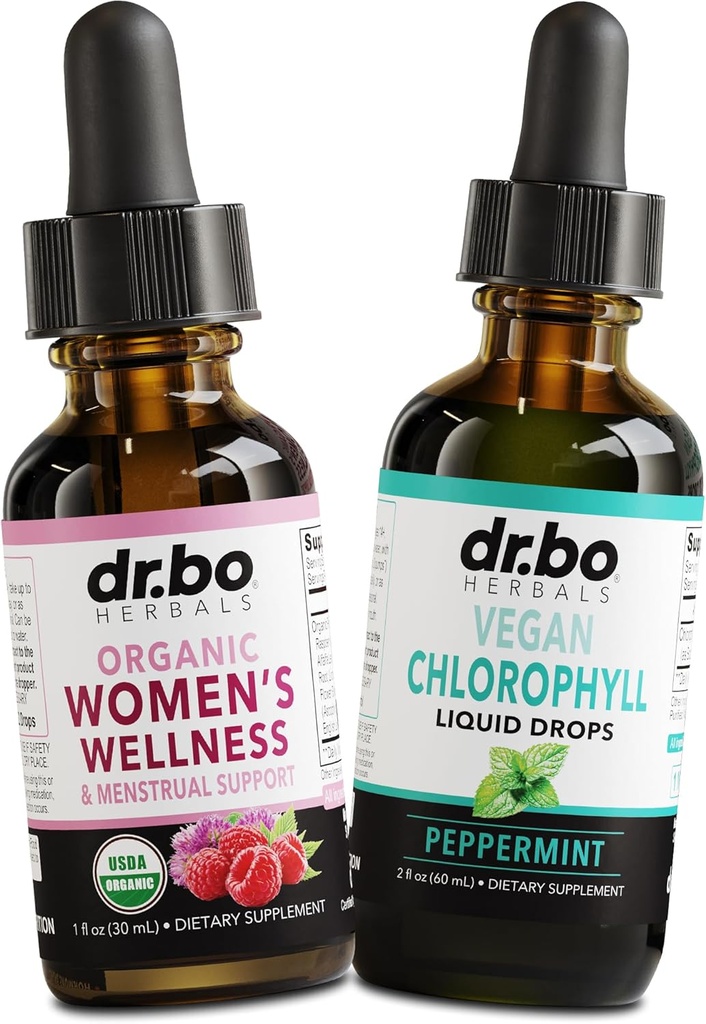 Hormon Balance für Frauen & Chlorophyll Flüssigkeitstropfen - Frauen Wellness Organic Hormonal Balance Supplements - Vegan flüssige Chlorophyll Tropfen Odor Cleanse Supplement Interne Deodorant