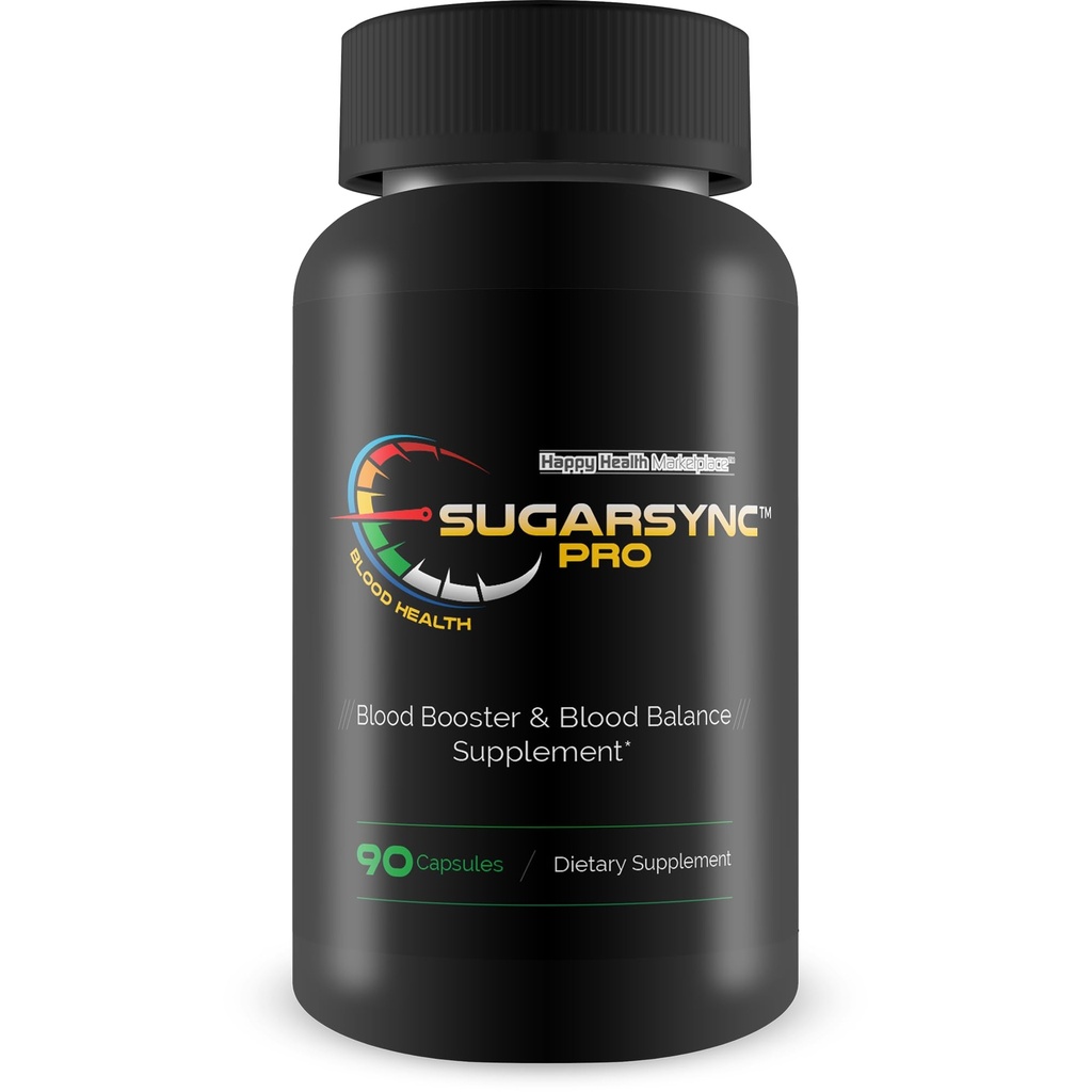 Sugar Sync Pro Blood Heath - Unsere beste Ergänzung zur Unterstützung von Zucker - Unterstützung von Blut Gesundheit und Balance mit diesem Blut Balance Blut Booster Supplement - Gesunde Zuckerbilanz - Blutkapseln