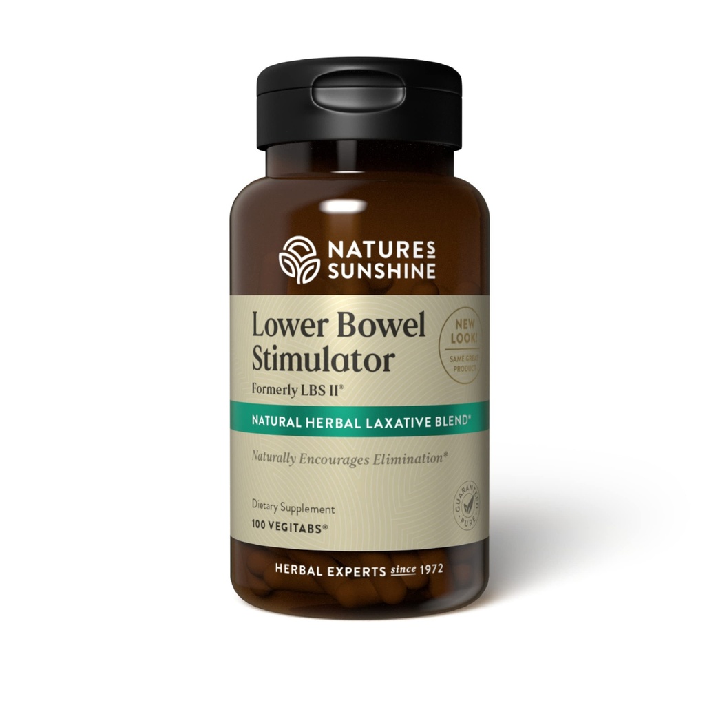 Nature's Sunshine Lower Bowel Stimulator - Hilft, die Verstopfung zu lindern - Cleanse & Detox Ihr Colon mit natürlichen pflanzlichen Zutaten - 25 Portionen - 100 Vegitabs