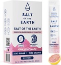 Salz der Erde Premium Zero-Sugar Elektrolyt - Hergestellt mit Rosa Himalayan Salz - Hydration Pulver Pakete | Premium Zutaten | Keto & Paleo Friendly | 12 Sticks, Pink Lemonade