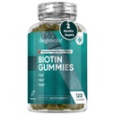 WeightWorld Biotin Gummies for Hair, Skin & Nails 5000mcg - 120 Count (60 Servierungen) - Biotin Supplements für Damen & Herren - Natürliche gemischte Berry Flavored Biotin Gummy - Vegetarisch & Third-Party Getestet