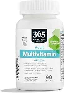 365 By Whole Foods Market, Adult Multi With Iron, 90 Count